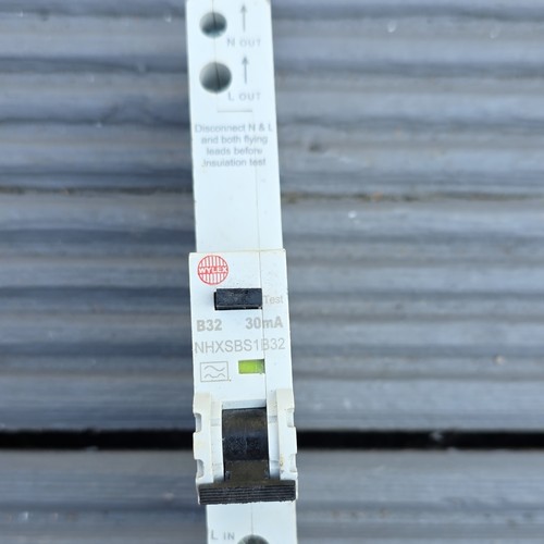 Wylex rcbo nhxsbs1b32 - 32a, type