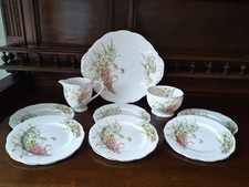 Vintage Tea Set. Bell China #BLL15 Floral Narcissus.