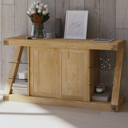 Solid oak large sideboard z - large, sideboard,