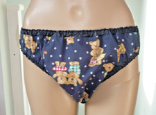 NAVY TEDDY HIPSTER VINTAGE STYLE MENS BRIEFS SLIPPY INSIDE ADULT BABY SISSY