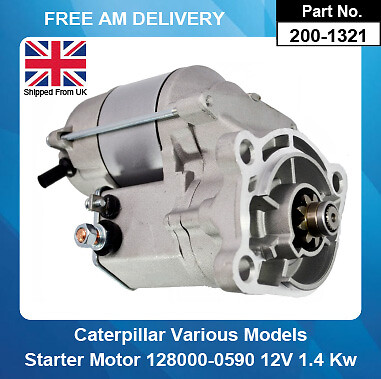 Starter motor for caterpillar - for,