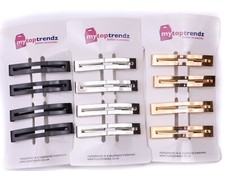 4 Pack Thin Small Barrettes