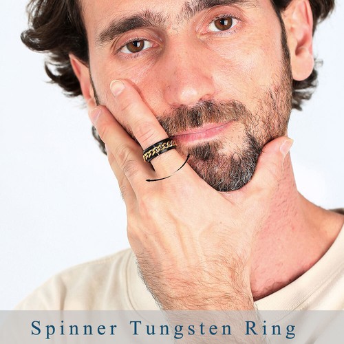 8mm tungsten spinner fidget - tungsten,