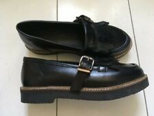 Deena & Ozzy 'George' Fringe Buckle Loafers Shoes UK 3 NEW Urban Outfitters