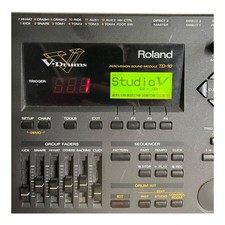 Roland V-Drums TD-10 – Used, Signs of Wear (Backup Battery Low), Still Working