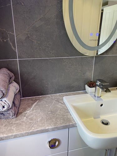 Grey 350mm 1370mm bathroom - grey,