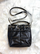 ZARA - BUCKET CROSSBODY BAG WITH EYELETS - BLACK