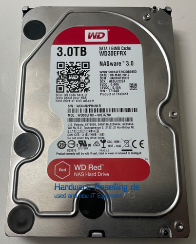 Western digital red - red, 3tb