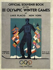 Olympic Games Winter Olympics Lake Placid 1932 Official Souvenir Book