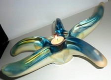 Unusual large blue glass - blue,