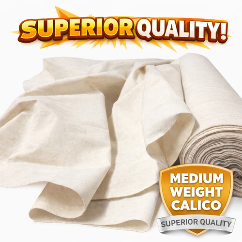 100 natural cotton calico - cotton,