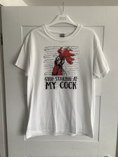 Stop Staring At My C**k T Shirt Unworn Unisex M
