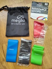 Meglio Loop Resistance Bands for Men & Women - Latex Free Elastic