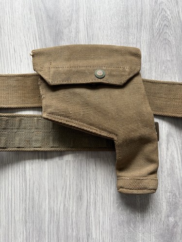 Ww2 british holster and belt - ww2,