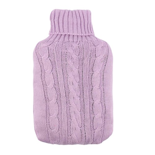 Knitted hot water bottle - water, cover