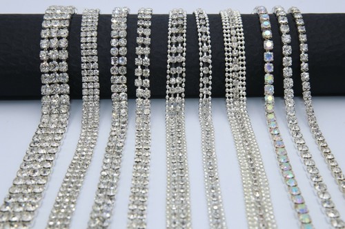 Ss12 rhinestone chain - rhinestone, trim