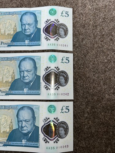 Consecutive five pound - 3x,