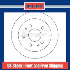 2x Brake Discs Solid For