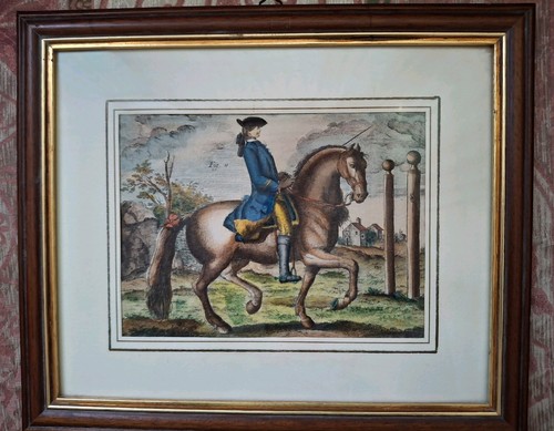 18thc equestrian print high - 18thc,