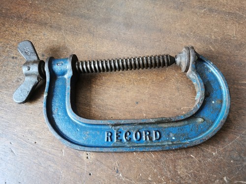 Vintage record clamp - vintage, g-clamp.