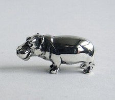 Tiny hippo figurine solid - figurine,,