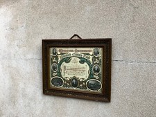 Antique Wesleyan Methodist Church Certificate in Frame - Religious Church