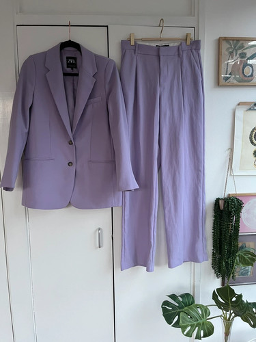 Zara lilac trouser blazer - lilac, &