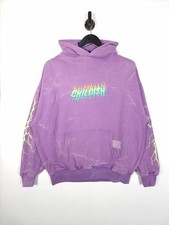 Childish Rob Motors Hoodie Size Medium Oversized Men's Purple Lighting Cotton