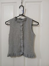 Zara gray ribbed knit top with