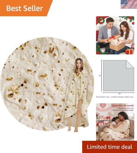 Burritos tortilla blanket - tortilla,