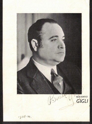 Beniamino gigli italian - beniamino,