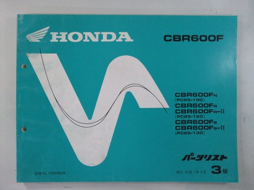 Honda cbr600f parts list - honda, 3rd