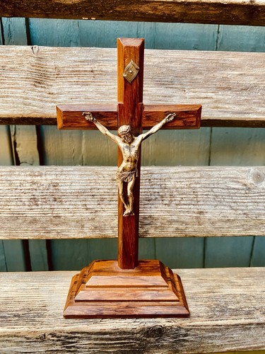 Antique vintage crucifix jesus - vintage,