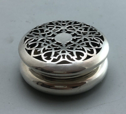 Antique silver potpourri - silver, pot