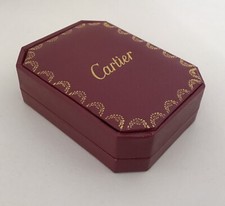 NEW - EMPTY RED CARTIER JEWELLERY BOX FOR CARTIER EARRINGS