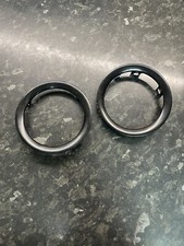 Vauxhall Corsa D 2006-14 Piano Black Heater Vent Surround Rings Trims HNL11