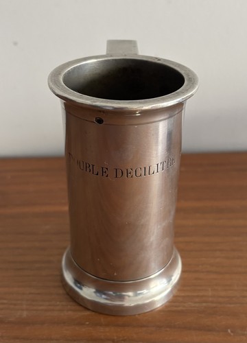Antique pewter measuring - antique,