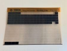 Yamaha RD 350 LC 1UA 86 Spare Parts List Microfiche (Jan 86)