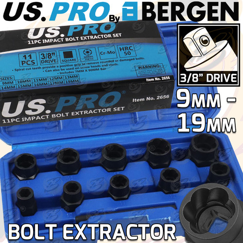 Pro bolt nut extractor - bolt, set
