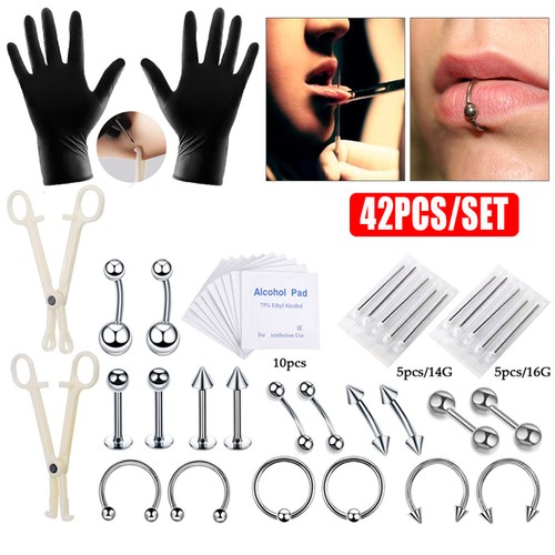 Pcs body piercing - piercing, kit