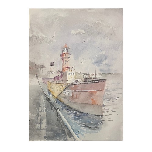 Old red ship original - old,