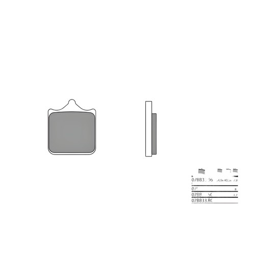 Brake pads brembo 07bb33rc - pads,