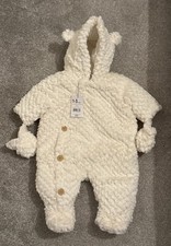Mothercare cream pram suit &