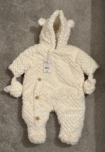 Mothercare cream pram suit - , &
