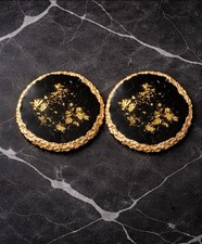 Black & Gold Resin Geode