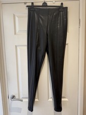 Faux Leather Trousers M & S