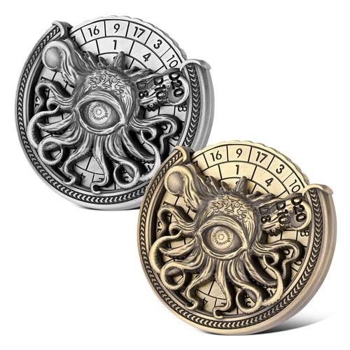 Unique octopus metal rpg dice - unique,