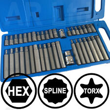 Hex Torx Star Spline BIT Socket Set 3/8" 1/2"dr Long Short Reach Allen HEX Key 