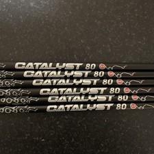 PROJECT X Catalyst 80 6.0 Stiff Iron Shafts 6,7,8,9, PW SW .355 Taper NEW uncut