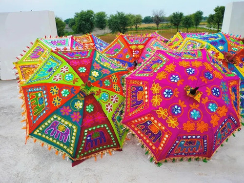 Indian traditional umbrellas - 5,